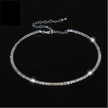 Load image into Gallery viewer, Rhinestone Rows Choker, 4 Styles
