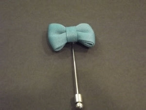 Ocean Blue Bow Tie Lapel Pin