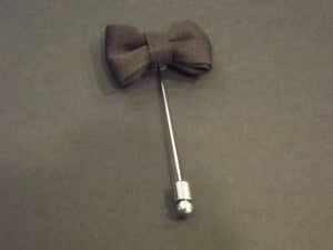 Brown Bow Tie Lapel Pin