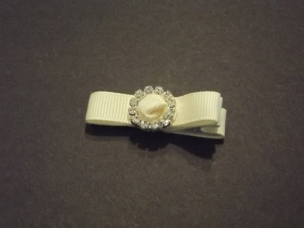 Ivory Small Hair Bow