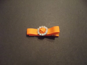 Orange Small Hair Bow