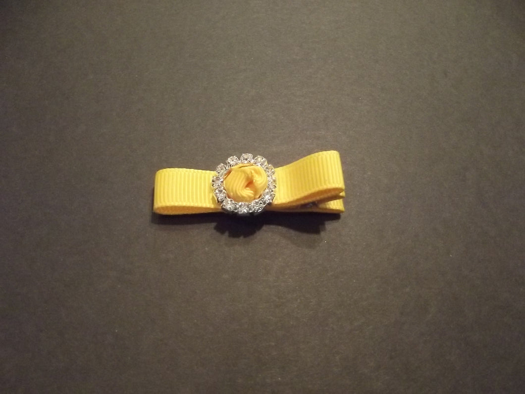 Yellow Small Hair Bow