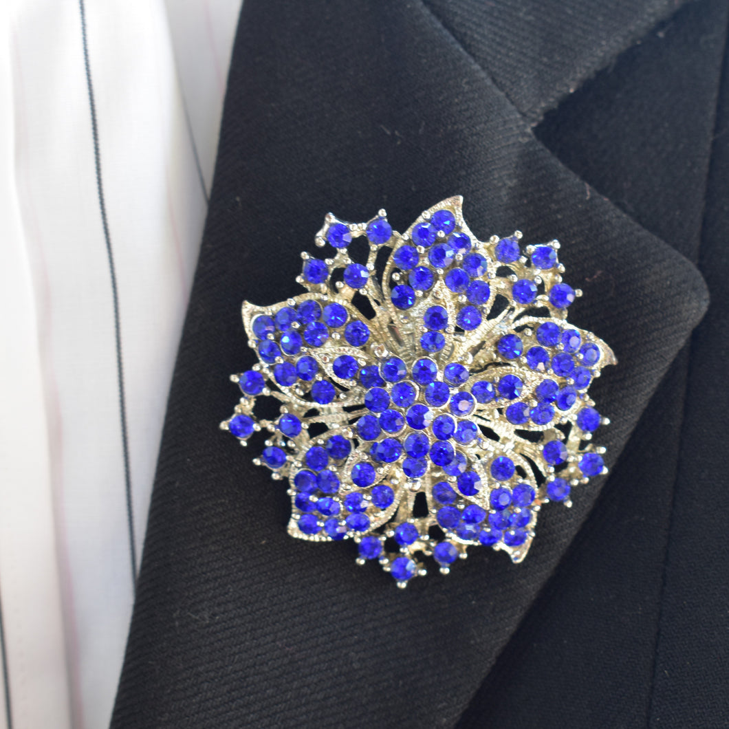 Plumeria Bling Brooch