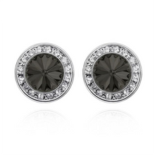 Load image into Gallery viewer, Small Crystal Halo Earrings, 9 Timeless Colors
