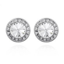 Load image into Gallery viewer, Small Crystal Halo Earrings, 9 Timeless Colors
