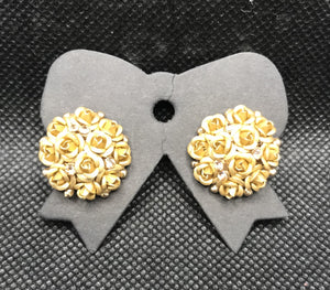 Rose Bouquet Earrings, 9 Classic Colors