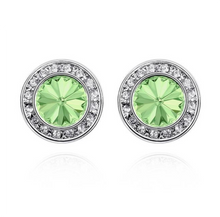 Load image into Gallery viewer, Small Crystal Halo Earrings, 9 Timeless Colors
