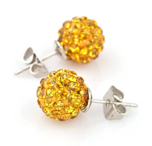Load image into Gallery viewer, Disco Ball Clay Earrings, Multiple Colors
