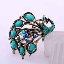 Load image into Gallery viewer, Peeking Peacock Brooch
