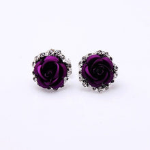 Load image into Gallery viewer, Winning Rose Earrings, 6 Classic Colors
